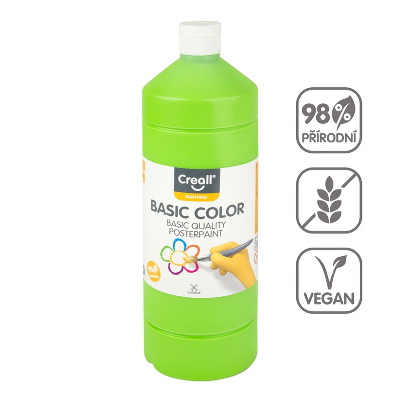 Temperová barva CREALL basic 500ml. světlá ZELE