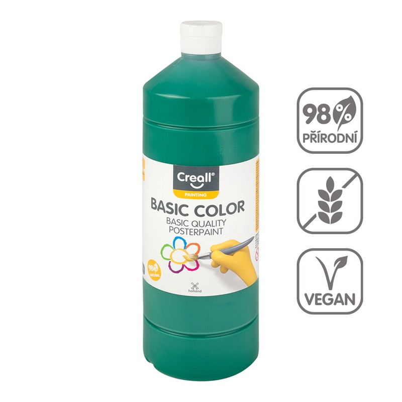 Temperová barva CREALL basic 500ml. tmavá ZELEN�