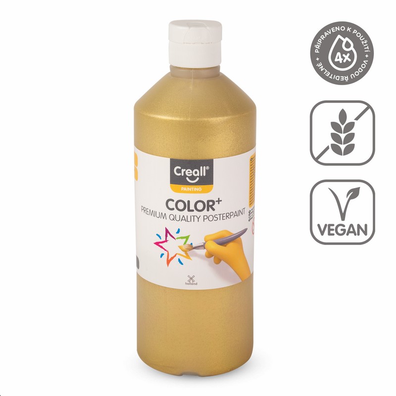 Temperová barva CREALL basic 500ml. ZLATÁ