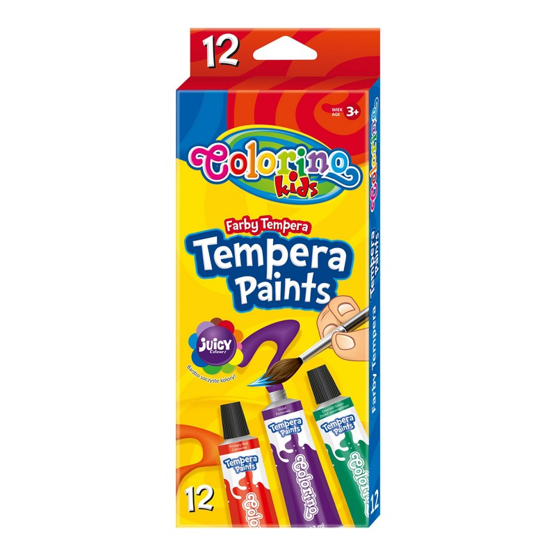 Temperové barvy SADA tuba 12ml. 12 barev
