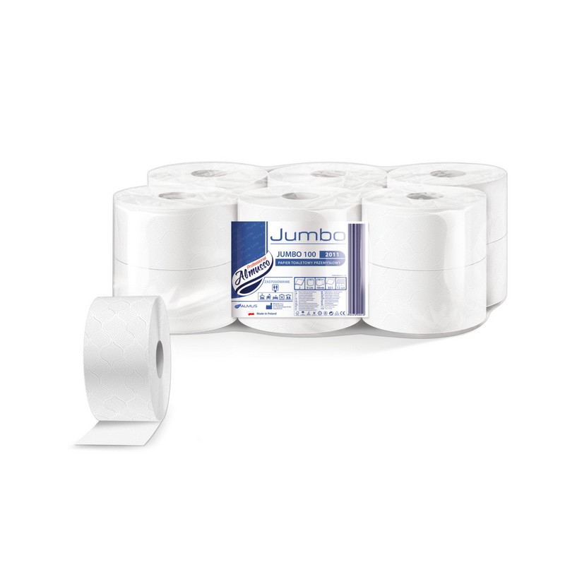 Toaletní papír JUMBO PROFI PREMIUM 190 100% celuloza, bílé, 2vr., 12ks