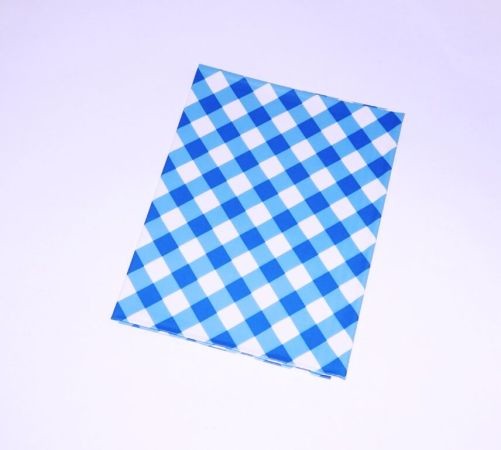 Ubrus PVC 65x50cm - modrá kostka 