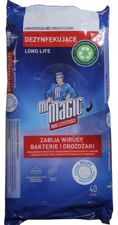 Vlhčené ubrousky antibakteriální 40 ks Mr.MAGI
