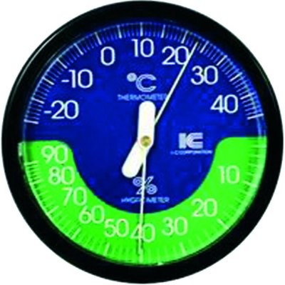 Vlhkoměr+teploměr 10,5 cm kulatý