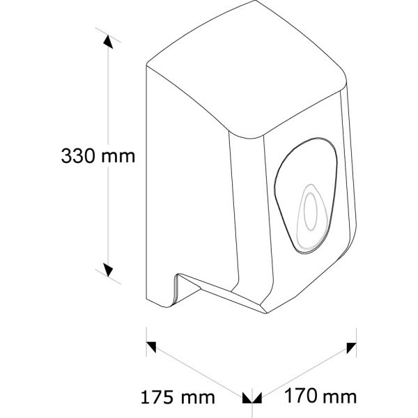 Zásobník na papírových ručníky v rolích MERIDA TOP - MINI