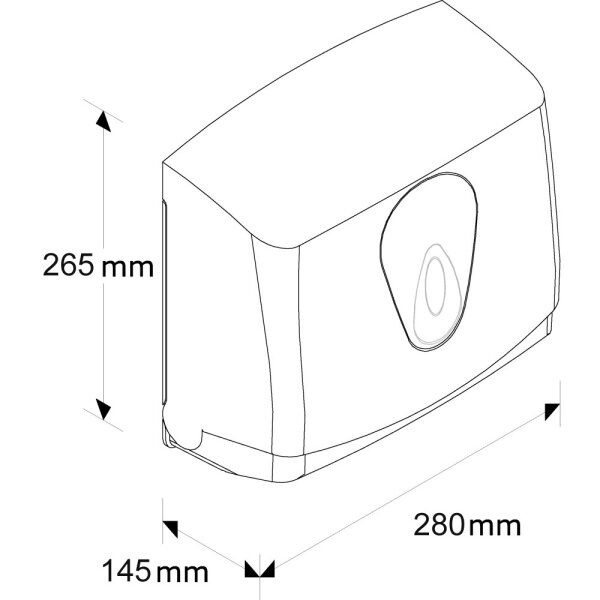 Zásobník na ručníky skládané ZZ MERIDA TOP - MINI 250 ručníků