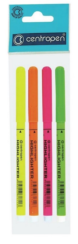 Zvýrazňovač CENTROPEN 2532 SADA 4 barev
